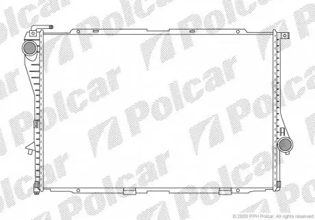 2016087X Радіатор охолодження POLCAR підбір по vin на Brocar