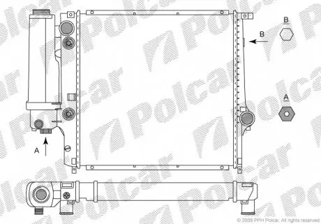 2007085 Радиаторы охлаждения POLCAR підбір по vin на Brocar