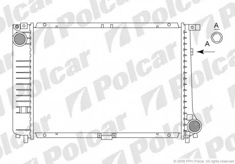 2005088 Радіатор охолодження POLCAR підбір по vin на Brocar