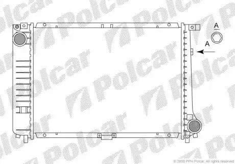 2005088 Радіатор охолодження POLCAR підбір по vin на Brocar