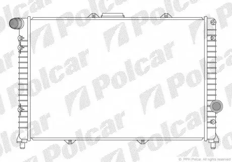 1409081 Радіатор охолодження POLCAR підбір по vin на Brocar