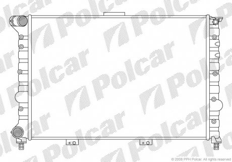 140808A3 Радіатори охолодження POLCAR підбір по vin на Brocar