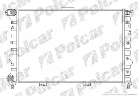 140808A3 Радіатори охолодження POLCAR підбір по vin на Brocar