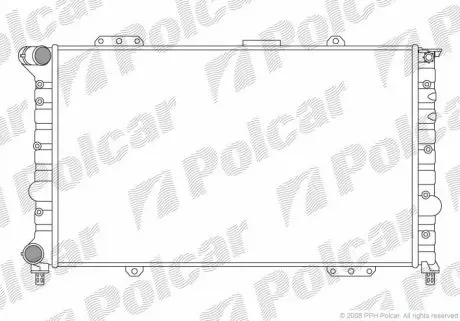 140708A2 Радіатор охолодження POLCAR підбір по vin на Brocar