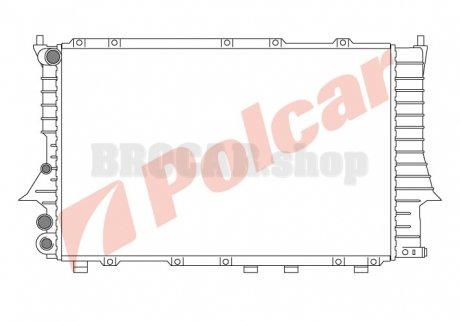 1316081 Радіатори охолодження POLCAR підбір по vin на Brocar