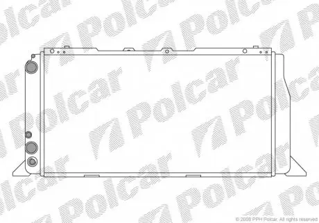 130708A2 Радіатор охолодження POLCAR підбір по vin на Brocar