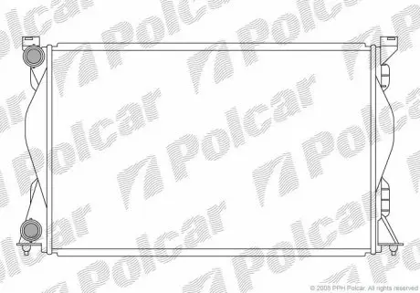 1338085 Радіатор охолодження POLCAR підбір по vin на Brocar