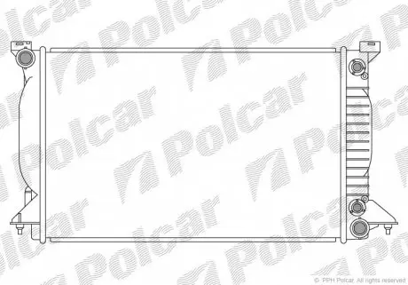 1335082 Радиаторы охлаждения POLCAR підбір по vin на Brocar