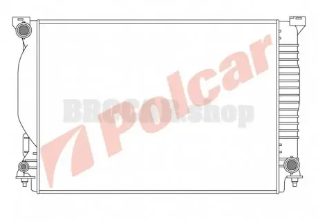1334085 Радіатор охолодження POLCAR підбір по vin на Brocar