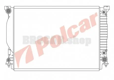 1334084 Радіатор охолодження POLCAR підбір по vin на Brocar