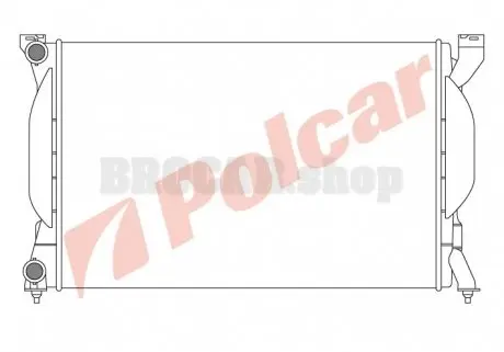 1334083 Радіатор охолодження POLCAR підбір по vin на Brocar