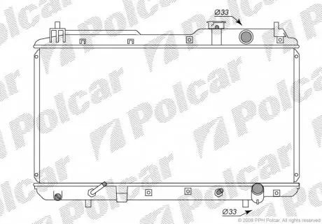 3875081K Радіатори охолодження POLCAR підбір по vin на Brocar