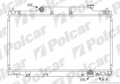 3825083K Радіатор охолодження POLCAR підбір по vin на Brocar