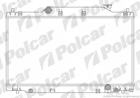 3825083 Радіатор охолодження POLCAR підбір по vin на Brocar