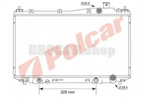 3825082 Радиаторы охлаждения POLCAR подбор по vin на Brocar