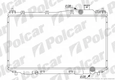 3825081 Радіатори охолодження POLCAR підбір по vin на Brocar
