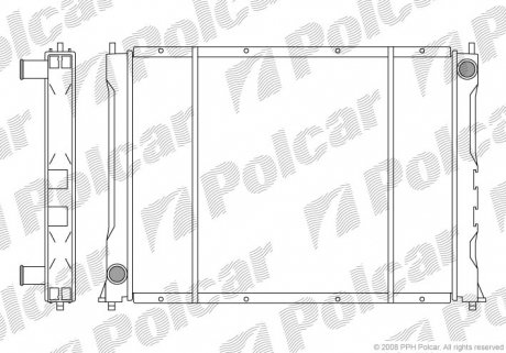 3819083 Радіатор охолодження POLCAR підбір по vin на Brocar