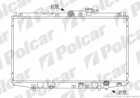 3818085 Радіатор охолодження POLCAR підбір по vin на Brocar