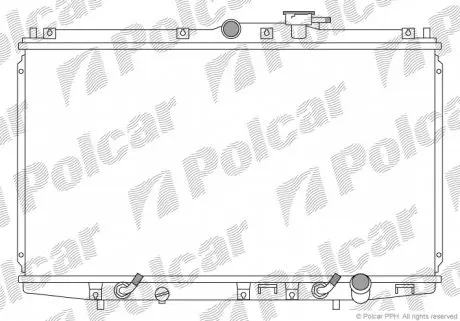 3818084 Радіатор охолодження POLCAR підбір по vin на Brocar