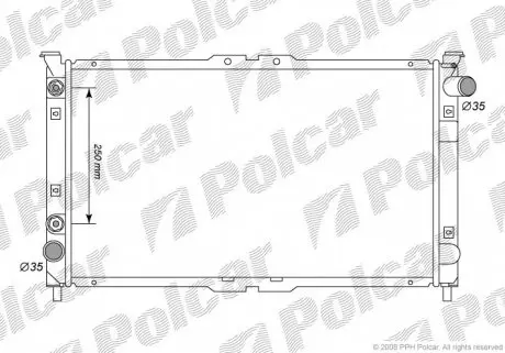 4577082 Радіатори охолодження POLCAR підбір по vin на Brocar