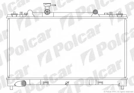 4560085 Радіатор охолодження POLCAR підбір по vin на Brocar