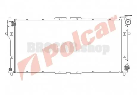 4516081 Радіатор охолодження POLCAR підбір по vin на Brocar