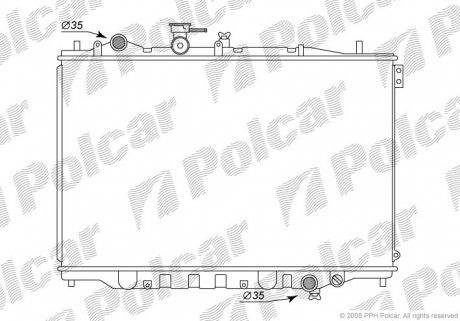 4515083 Радіатор охолодження POLCAR підбір по vin на Brocar