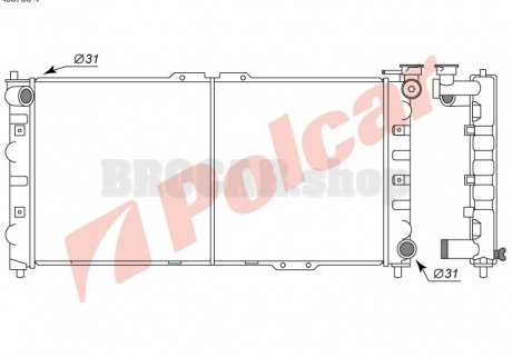 4507084 Радиаторы охлаждения POLCAR підбір по vin на Brocar