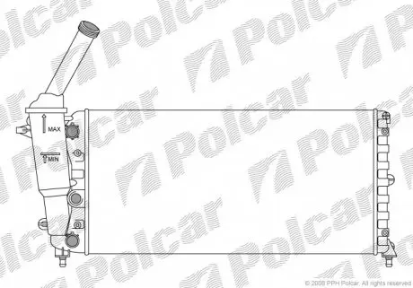 4202082 Радіатор охолодження POLCAR підбір по vin на Brocar