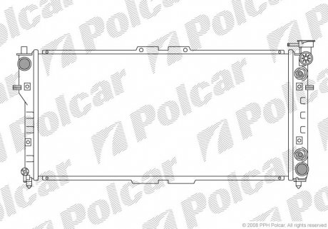 3225082 Радіатор охолодження POLCAR підбір по vin на Brocar