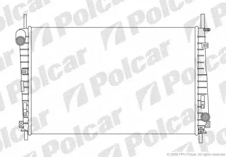 321808A2 Радиаторы охлаждения POLCAR підбір по vin на Brocar