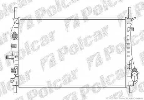 3218085 Радіатор охолодження POLCAR підбір по vin на Brocar