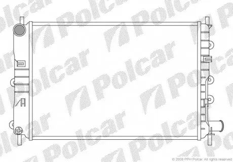 320608A4 Радіатор охолодження POLCAR підбір по vin на Brocar