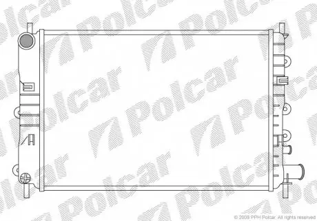 320608A3 Радіатор охолодження POLCAR підбір по vin на Brocar