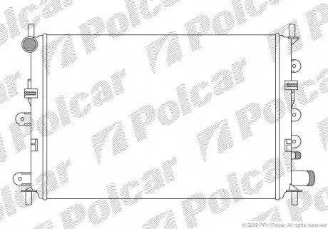 3206088 Радіатор охолодження POLCAR підбір по vin на Brocar