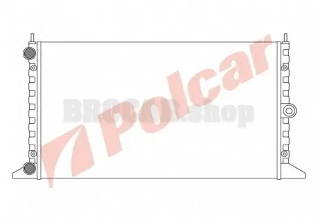 3240084 Радіатор охолодження POLCAR підбір по vin на Brocar