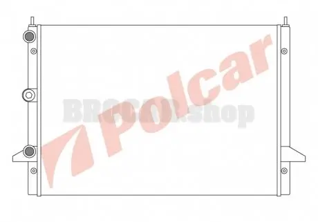 3240082 Радіатор охолодження POLCAR підбір по vin на Brocar