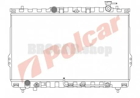 4050082 Радіатор охолодження POLCAR підбір по vin на Brocar
