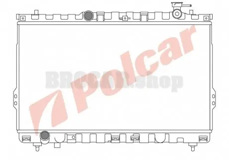 4050081 Радіатор охолодження POLCAR підбір по vin на Brocar