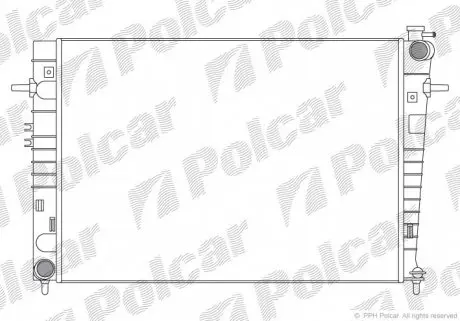 4047082X Радіатор охолодження POLCAR підбір по vin на Brocar