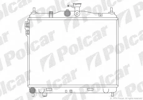 4042081 Радіатор охолодження POLCAR підбір по vin на Brocar