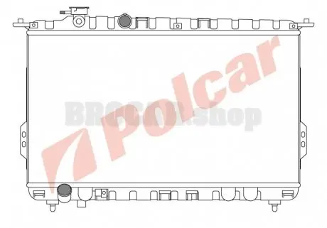 4024081 Радіатор охолодження POLCAR підбір по vin на Brocar