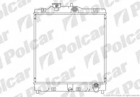 3807086 Радіатор охолодження POLCAR підбір по vin на Brocar