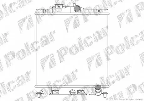 3807084 Радіатор охолодження POLCAR підбір по vin на Brocar