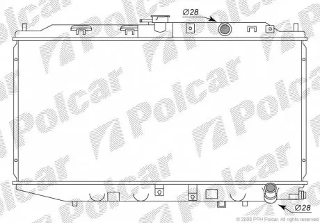3805083 Радіатор охолодження POLCAR підбір по vin на Brocar