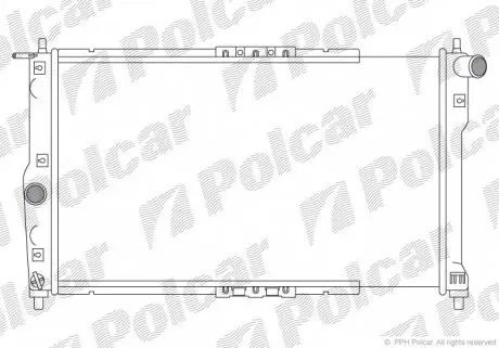 291208A Радиаторы охлаждения POLCAR підбір по vin на Brocar