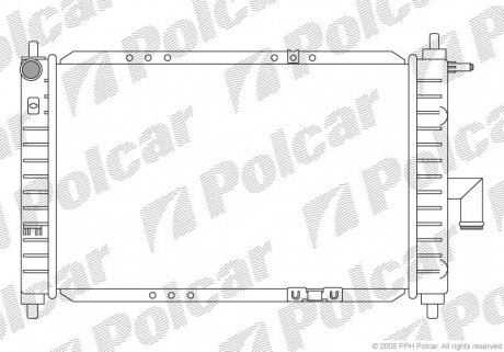 290208A3 Радіатор охолодження POLCAR підбір по vin на Brocar