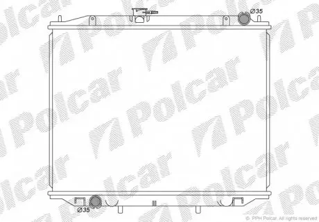 2770084K Радіатори охолодження POLCAR підбір по vin на Brocar