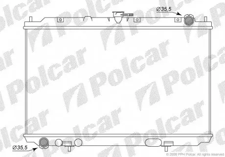 2756082K Радиаторы охлаждения POLCAR підбір по vin на Brocar