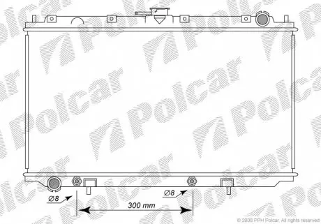 2732083 Радіатор охолодження POLCAR підбір по vin на Brocar